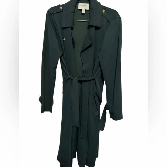 Carolina Belle Forest Green Trench Coat - Casual Wear- Streetwear- Size L - Picture 2 of 4